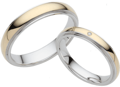 Silver wedding rings