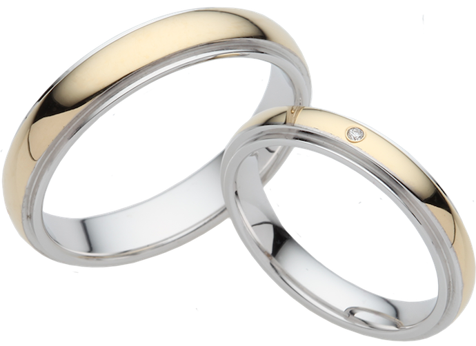 Silver wedding rings